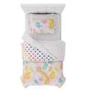 Care Bears Classic Retro Rainbow Bedding 2 Piece Super Soft Comforter and Sheet Set with Sham, Twin, (100% Official Licensed Product) by Franco Collectibles, Size 64 x 86