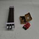 TONIAL Bronze Curtain Rod, Telescoping Splicing 3/4 Drapery Rod 32 to 86 Inch, Decorative Single Curtain Rods for Windows with Round Cap Finial