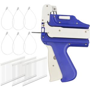 No Piercing Hang Tag Loop Gun Includes 5000 Plastic 5'' Loop Fasteners No Damage to Clothing No Needle Hole Left,Also for Boutiques Retail Merchandise,Improve Efficiency Heavy Duty Tagging Gun.