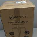 Keenray Towel Warmer for Bathroom, Towel Warmer Bucket with Heating Progress Bar, Fragrance Disc Holder, Leather Handle, Auto Shut-Off Towel Bucket Fits Up to Two 40" x 70" Towels, Bathrobe, Blankets (18L, White/Champagne Gold)