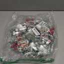 Christmas Wreath for Front Door Snowflake Snow Ball Pinecone Ornaments Wreath for Winter Holiday Christmas Party Decorations