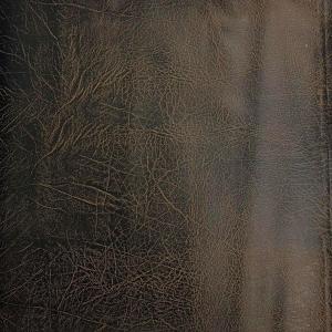 Distressed Vintage Faux Leather Suede Vinyl Fabric (Brown)
