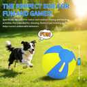 Herding Ball for Dogs with 1000D Oxford Cover, 18 Inch Interactive Dog Ball Toy with Handles, Anti Burst Heavy Duty Toy for Medium Breeds, Australian Shepherds, Border Collies, Agility Training