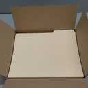 Woodlake Manila File Folders  Letter Size (8.5" x 11"), 1/3-Cut Oversized Tabs, 100 Pack, Heavyweight 120LB/220GSM Durable Paper Folders for Home, Office, School  Made in USA