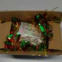 33Ft Christmas Tinsel Garland Thick Tinsel Garland Xmas Tree Decorations Green Red Gold Metallic Tinsel Twist Garland for Christmas, Birthday, Holiday Indoor Outdoor Party Supplies