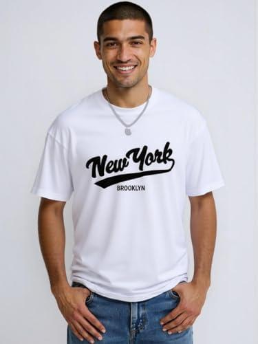Mens Short Sleeve T Shirt Comfortable Cotton Casual Wear Breathable Summer Loose Fit Streetwear Fashion Trendy Size L