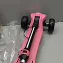 3 Wheel Electric Scooter for Kids Ages 3+, LCD Display, Colorful Lights, Reliable Thumb Throttle, 3 Adjustable Height, 5Mph Safe Speed and Long Range, Foldable Kids Electric Scooter