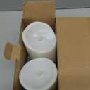 Homemory 6"x3" Outdoor Waterproof Flameless Candles, LED Candles, Battery Operated Candles with Remote and Timers, Electric Fake Plastic Pillar Candles, Ivory White, Set of 2