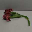 Iris Flowers Artificial Real Touch Flowers 6 PCS 18.9 in Long Stems Artificial Iris for Decoration for Wedding Bridal Home Kitchen Party(Burgundy)