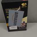 JOLLY CHEF 14 oz 50 Pack Gold Plastic Cups, Disposable Gold Glitter Plastic Cups Tumblers, Ideal for Wedding Halloween, Thanksgiving, Christmas Parties