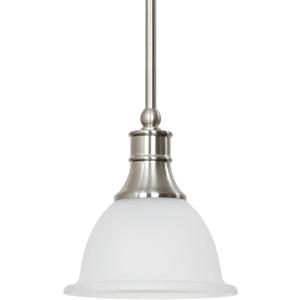 Kira Home Ellie 8" Adjustable Mini Pendant Light w/Frosted Glass Shade & Brushed Nickel Finish
