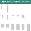 HOMEIDEAS Pure White French Door Curtain, Privacy Blackout Door Curtains, 26 X 80 Inch Shades for Glass Window, Thermal Insulated Covering Tie Up Shade for Bedroom, 1 Panel