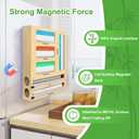 MSJGA Magnetic Food Bag Storage Organizer for Drawer or Refrigerator, Compatible with Gallon,Quart, Sandwich, Snack & Variety Size Bags