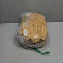 LUSYDECO Set of 2 Wicker Storage Baskets with Lid, Rattan Basket Decorative Boxes, Woven Storage Box Hyacinth Basket with Lids, Small Scalloped Edge Wicker Baskets with Lids