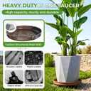 20 inch Plant Saucer Rolling Metal Extra Large Plant Caddy, 550 Lb Capacity