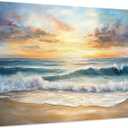 cozy country Lighthouse Wall Art 16"x11" - Coastal Pictures Beach Canvas Ocean Decor - Nautical Artwork Seascape Painting for Bathroom, Bedroom, Sea House