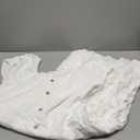 KIRUNDO Women 2025 Spring Summer Casual Short Sleeve Midi Dress Button V Neck Tiered Vacation Sundress with Pockets(White, X-Large)