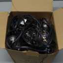 Brightown Outdoor String Lights, 50FT 25 G40 Bulbs Shatterproof Patio Lights, IP65 Waterproof Dimmable Hanging Connectable Globe LED Outdoor Lights for Backyard, Bistro, Porch, Deck, Balcony (Black)