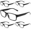 Gaoye Professional Reading Glasses  for All Day - Computer Readers with Blue Light Protection - Value Pack 1.00