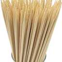 HOPELF 6" Natural Bamboo Skewers for BBQ，Appetiser，Fruit，Cocktail，Kabob，Chocolate Fountain，Grilling，Barbecue，Kitchen，Crafting and Party. Φ=4mm, More Size Choices 8"/10"/12"/14"/16"/30"(100 PCS)