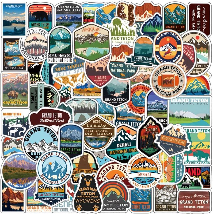 Grand Tetion National Park, 64 Pcs stickers