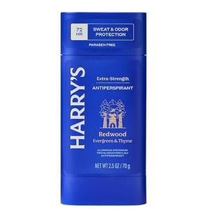 2 Pack Harry's Extra-Strength Antiperspirant Deodorant, Sweat & Odor Control Antiperspirant for Men, 2.5 oz (1 Redwood, 1 Stone) 