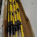 Step in Electric Fence Posts 3/8" x 50", Portable & Weather-Resistant Fiberglass Fence Posts for Temporary Electric Fencing, Farm Livestock, Garden & Pet Containment - 10 PCS (Yellow)