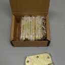 10-Pack 3.5-Inch x 3.5-Inch Interior Door Hinges with 5/8-Inch Radius, Satin Brass, Heavy Duty Steel Construction, Left- or Right-Handed  Design House, 181404