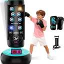 Punching Bag for Kids, 66 Inch Inflatable Boxing Bag with Boxing Gloves, Kid Boxing Set with Scoring, Light, Music, Stand Kids Punching Bag Toy for Age 4-12, for Practicing Karate, Taekwondo, MMA