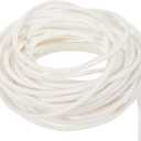 uxcell Silicone Foam Seal Strip, 3.2mm(0.13") Dia 8.5 Meters(27.89 Ft) Long Sponge Rubber Weather Seal Strip Round Rubber Cord Solid for DIY Warehouse, Pads, Foam Tubing, Crafts - White