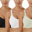 Vertvie Women's Wirefree Bras Seamless Full Coverage Plus Size Sports Bra for Sleeping Yoga Workout Everyday Wear Bralette, XL