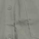 Womens Button Down Shirt Dresses with Pockets Cotton Button Up Tunics Long Sleeve Solid High Low Blouse Tops (Small, White)