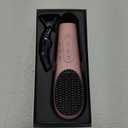 Cordless Hair Straightener Brush, iTayga Portable Hair Straightener Brush for Travel, 7000mAh USB Rechargeable Brush Straightener for Women, Pink