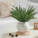 12 Pcs Faux Cypress Stems Christmas Artificial Pine Branches Greenery Stems Fake Cedar Christmas Vase Fillers Home Decorations 18 Inch