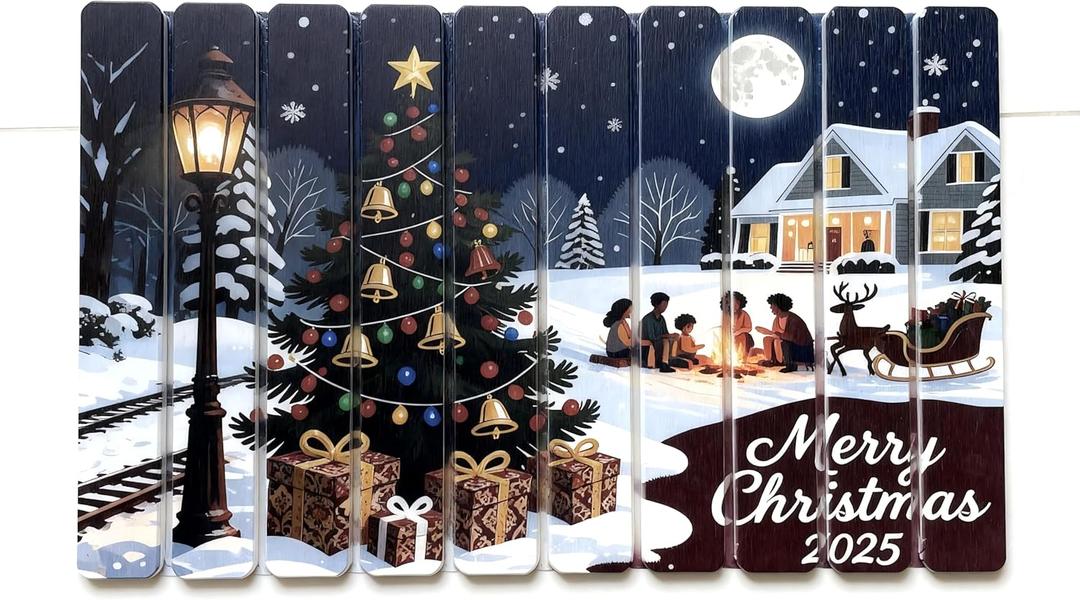 Christmas Stone Drying Mat, Large Foldable Absorbent Diatomaceous Material, Quick Drying Kitchen Counter and Bath Mat, Ideal for Holiday Use and Festive Decoration 23.6" x 15.4"
