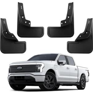 Ecarzo Mud Flaps for F150 Lightning Accessories 2022 2023 2024 2025 All Weather Mud Splash Guards No Drilling Required Mudflap Front & Rear 4pc Set