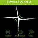 2 Pack 5x30 Ft Plant Trellis Netting, YHmall Heavy Duty Garden Trellis Netting with 50pcs Garden Ties, Square Mesh Outdoor Grow Net for Vining Climbing Plants, Tomatoes Peas Cucumber and Flower