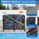 271 Gallon pool storage | For Outdoor Pools/Decks/Beaches, Stores Swimming Rings/Floaters & More, With Lockable Wheels, Portable & Space-Saving, Large Size