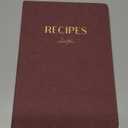 hi!SCI Blank Recipe Book to Write in Your Own Recipes, Large Recipe Notebook with 192 Pages, 7" x 10" Hardcover Recipe Journal for Family Cooking Lover (Wine)