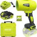 Turbo Jet Leaf Blower: Cordless Leaf Blower for Yard Leaves, Driveway Sand & Car Drying - 800,000 RPM High Speed with Ergonomic Handle for Easy Operation