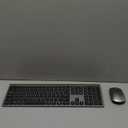 Wireless Keyboard and Mouse Combo, Full Size Keyboard and Mouse, Long Battery Life, Optical Mouse, 2.4G Lag-Free Cordless Mice Keyboard Set Ultra Slim Design for Computer, Laptop, PC, Mac, Windows (Gray Black)