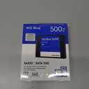 Western Digital 500GB WD Blue SA510 SATA Internal Solid State Drive SSD - SATA III 6 Gb/s, 2.5"/7mm, Up to 560 MB/s - WDS500G3B0A