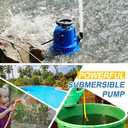 AgiiMan 1HP Automatic Submersible Water Pump, 5000GPH Sump Pump Utility Pump for Pool Draining, Water Removal Pump with 33' Power Cord for Flooded Areas, Swimming Pool, Flooded House Basement,Blue