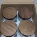 16oz 4 Pack Overnight Oats Containers with Lids, Glass Mason Jars with Acacia Wood Airtight Lids, Wide Mouth Meal Prep Storage Jars for Yogurt, Chia Pudding, Salad, Parfait, Snacks, Spice