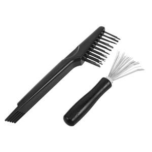 2pcs Hair Brush Cleaning Mini Dust Comb Tools with Wire Rake for Removal for Home and Salon Use Saving Cleaning