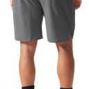Athletic Running Shorts for Men 7" Lightweight Quick Dry Gym Shorts with Zipper Pockets for Casual, Workout, Travel (Gray, XL)
