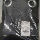 NICETOWN Black Out Curtains for Bedroom 84 inches Long - Light Reducing Thermal Insulated Solid Grommet Curtains/Panels/Drapes for Living Room (Set of 2, W52 x L84)