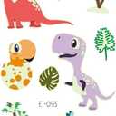 PSWK Bright Dinosaur Kids Tattoo Stickers Cartoon Fun Glowing Stickers Face Arm Legs On Face Arm Legs (Color : Ei 093)