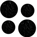 Electric Stove Burner Covers Range Top For Expanding Counter Space Stovetop Decor (Black Marble)