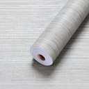 Grasscloth Peel and Stick Wallpaper - Gray Textured Fabric Linen Thick Vinyl Contact Paper for Walls - Self Adhesive - 24in x 393in